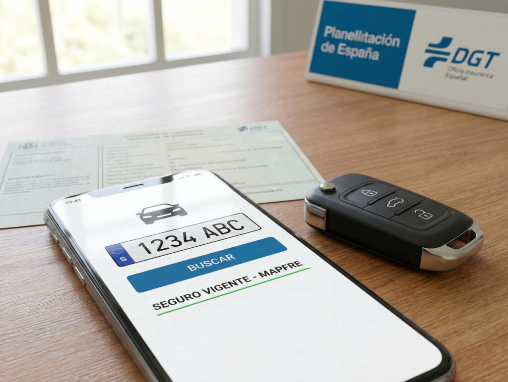 Comprobar seguro de coche por matrícula